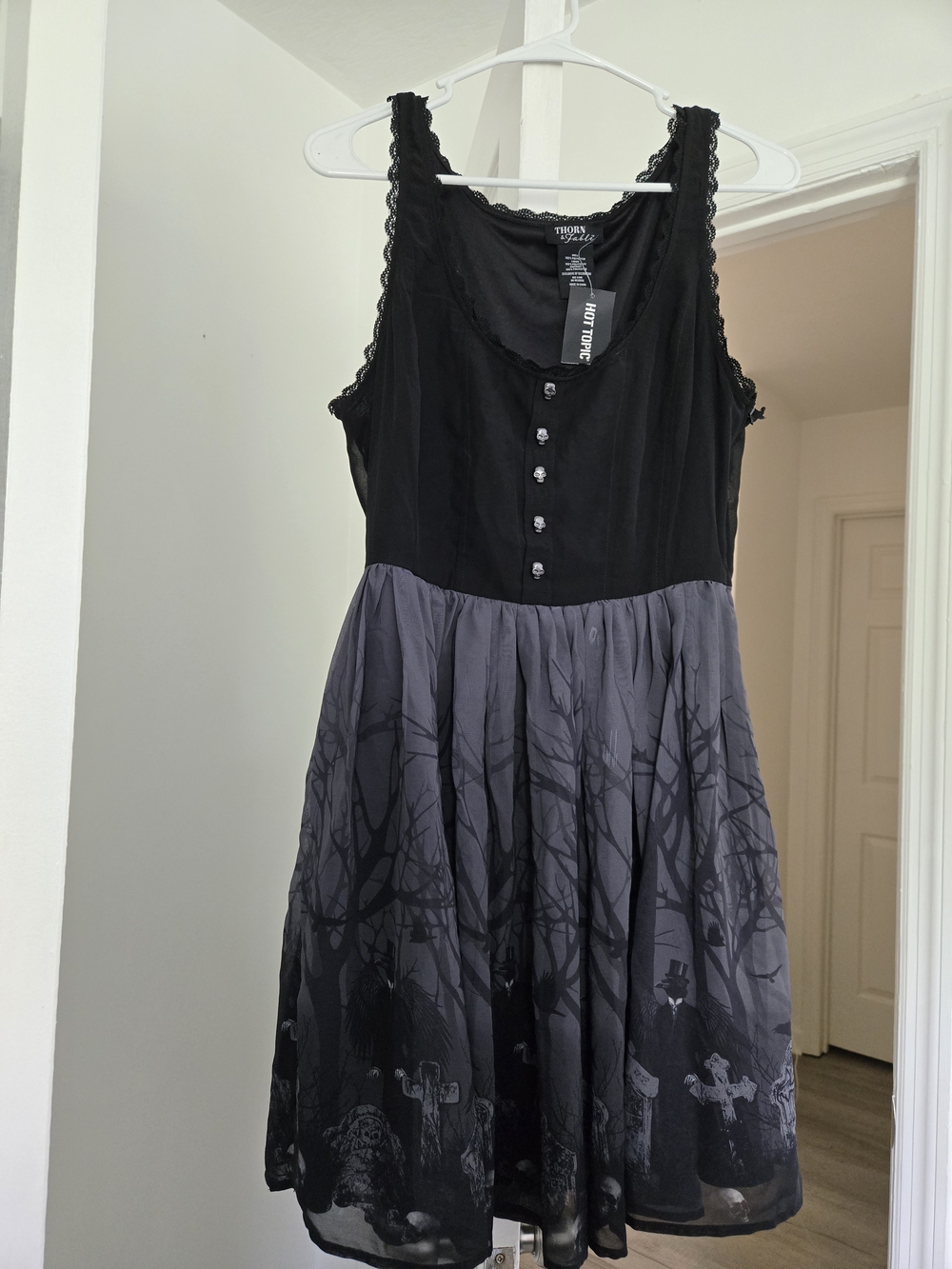 Thorn And Fable Cemetary Scene Dress